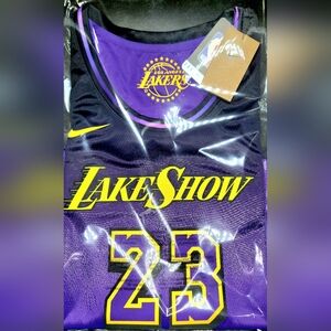 Nike Laker City Edition "LakeShow" LeBron James Jersey Sz 56=2XL Men NWT